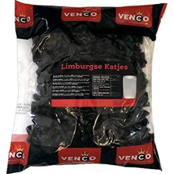 Venco  Limburgse Katjes Drop /  Limburg Cats Licorice 1kg