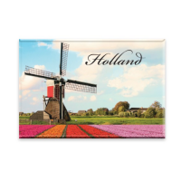 Magneet Holland Molen tulpenvelden / Magnet Holland Windmill Tulip fields