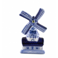 Magneet Delftsblauw Molen / Fridge Magnet Delft blue Windmill