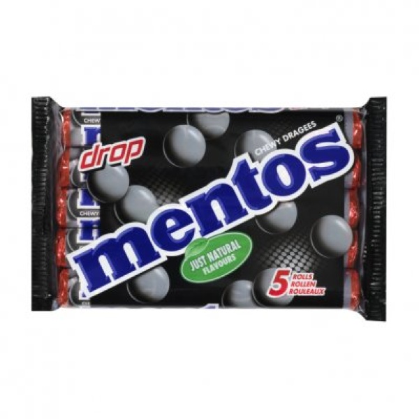 Van Melle Mentos Drop / Mentos Licorice 5 pack