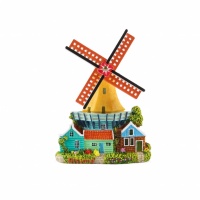 Magneet windmolen Holland (geel)/ Fridge magnet windmill Holland (yellow )