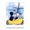 Magneet kussend paar in klomp/ Magnet Kissing couple in clog