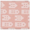Hema theedoek roze huisjes / Tea Towel pink Dutch houses