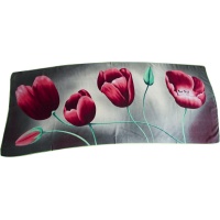 Sjaal Tulpen Grijs/Roze Scarf Tulips Grey/Pink