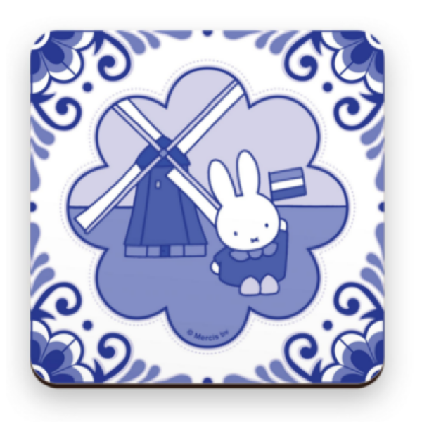Coaster Nijntje molen blauw/ Coaster Miffy windmill blue