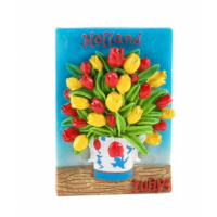 Magneet tulpen in vaas Holland/ Magnet Tulips in vase Holland