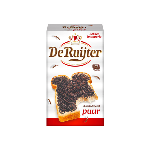 De Ruijter  Chocoladehagel (puur) / Chocolate Sprinkles (dark) 390g