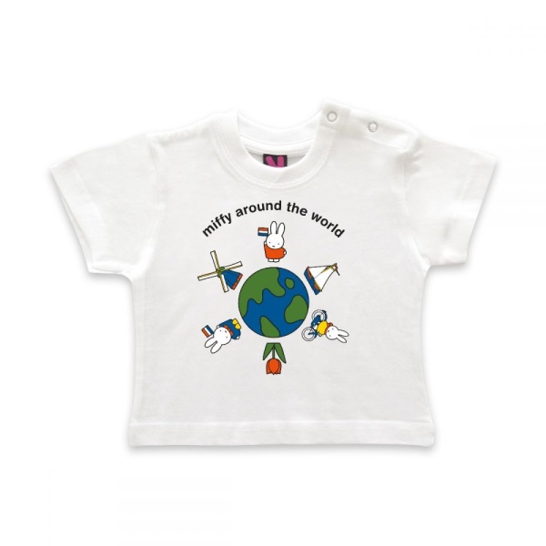 T shirt Nijntje wereld wit / T shirt Miffy world white