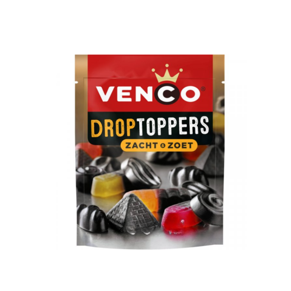 Venco  Droptoppers zacht&zoet / Assorted Dutch Licorice sweet