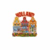 Magneet grachthuizen Holland (rood)/ Fridge magnet  canal houses Holland (red)