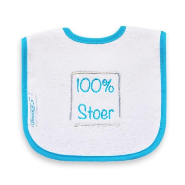 Baby slabbetje/Baby Bib " 100% Stoer"