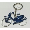 Sleutelhanger fiets Amsterdam, blauw metaal  /Key ring bicycle Amsterdam blue metal