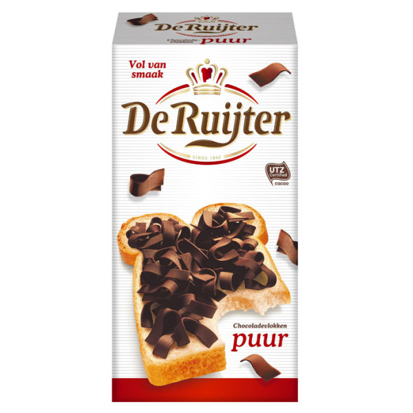 De Ruijter  Chocoladevlokken (puur) / Chocolate Flakes (dark)