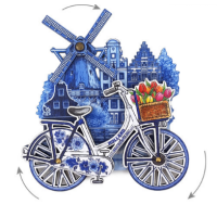 Magneet draaiend Fiets en Molen / Magnet rotating Bicycle and Windmill