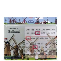 Kalender Holland  Metaal / Calendar Holland Metal
