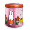 Bewaarblikje met Nijntje roze (leeg) / Storage tin Miffy pink Holland (empty )