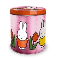 Bewaarblikje met Nijntje roze (leeg) / Storage tin Miffy pink Holland (empty )