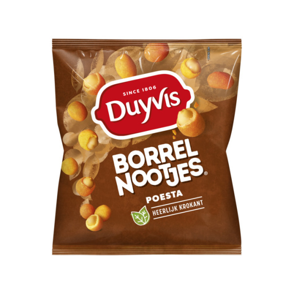 Duyvis Borrelnootjes Poesta/ Crunchy Coated Peanuts (Poesta Flavour)