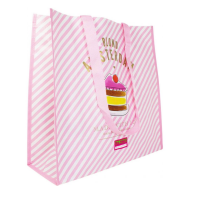 Tas Boodschappen Roze Streep / Shopping Bag Pink Stripe (Blond Amsterdam)