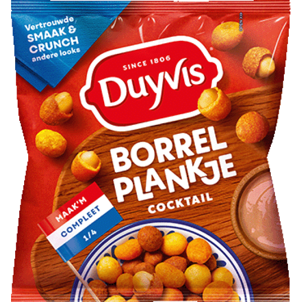 Duyvis Borrelplankje Cocktail /Crunchy Coated Peanuts (Cocktail Flavour)