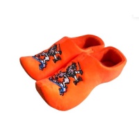 Klomp pantoffels Oranje Leeuw Holland/ Clog slippers  Orange Lion Holland (Size 39-41)
