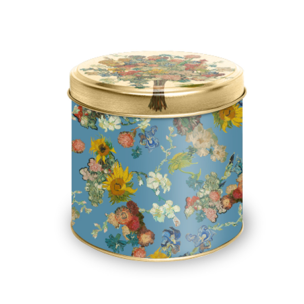 Bewaarblik van Gogh Bloemen (leeg) / Storage tin van Gogh Flowers (empty)