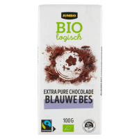 Jumbo Blauwe Bes Extra Pure Chocolade (biologisch)/ Extra Dark chocolate with blueberries (organic)