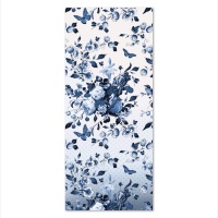 Sjaal Delft blauw bloem (chiffon )/ Scarf delft blue flower (chiffon)
