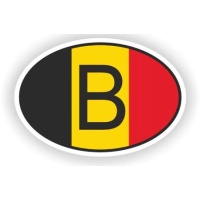 Sticker (PVC) B (België) / B (Belgium)