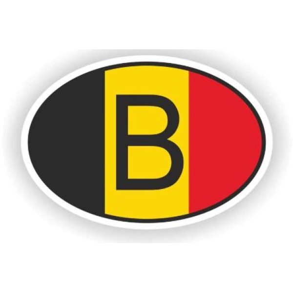 Sticker (PVC) B (België) / B (Belgium)