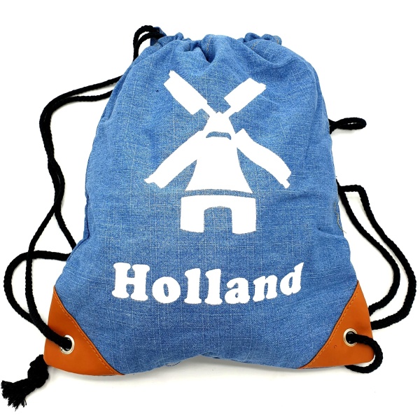 Backpack Spijkerstof Holland molen   / Jeans Backpack Holland windmill (light)