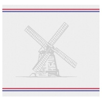 DDDDD Nederlandse Theedoek Molen grijs/ Dutch TeaTowel Windmill grey