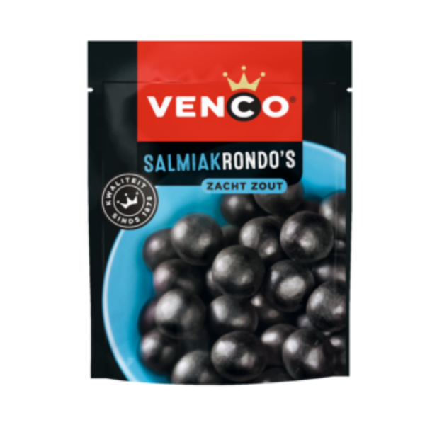 Venco  salmiak rondo's /  Salmiak Balls Licorice large