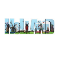 3D magneet Holland letters molens/ 3D magnet Holland letters windmills