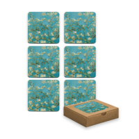 Onderzetters Van Gogh Amandelbloesem / Coasters Van Gogh Almond Blossom (set of 6)